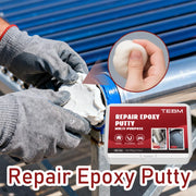 High Strength Epoxy Putty, Waterproof & Heat Resistant Repair Adhesive, Hand-Kneadable, White & Black Options, for Plumbing, Aut