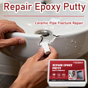 High Strength Epoxy Putty, Waterproof & Heat Resistant Repair Adhesive, Hand-Kneadable, White & Black Options, for Plumbing, Aut