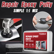 High Strength Epoxy Putty, Waterproof & Heat Resistant Repair Adhesive, Hand-Kneadable, White & Black Options, for Plumbing, Aut