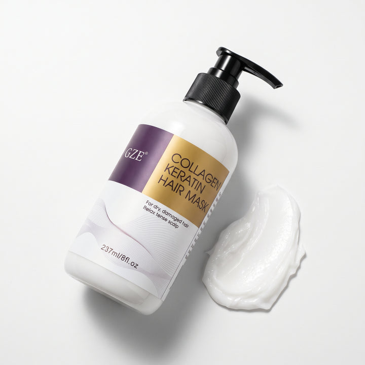 GZE Collagen Keratin Hair Mask with Argan Oil, 237ml