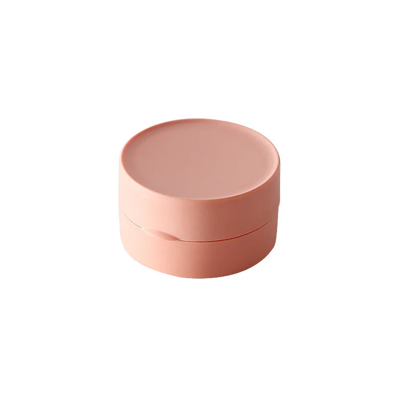 Polypropylene Travel Soap Case with Lid — Round or Oval
