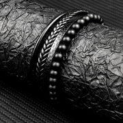 2025 Luxury Charm Stainless Steel Men's Natural Stone Bracelet Bracelet High Quality Magnet Clasp Christmas Gift