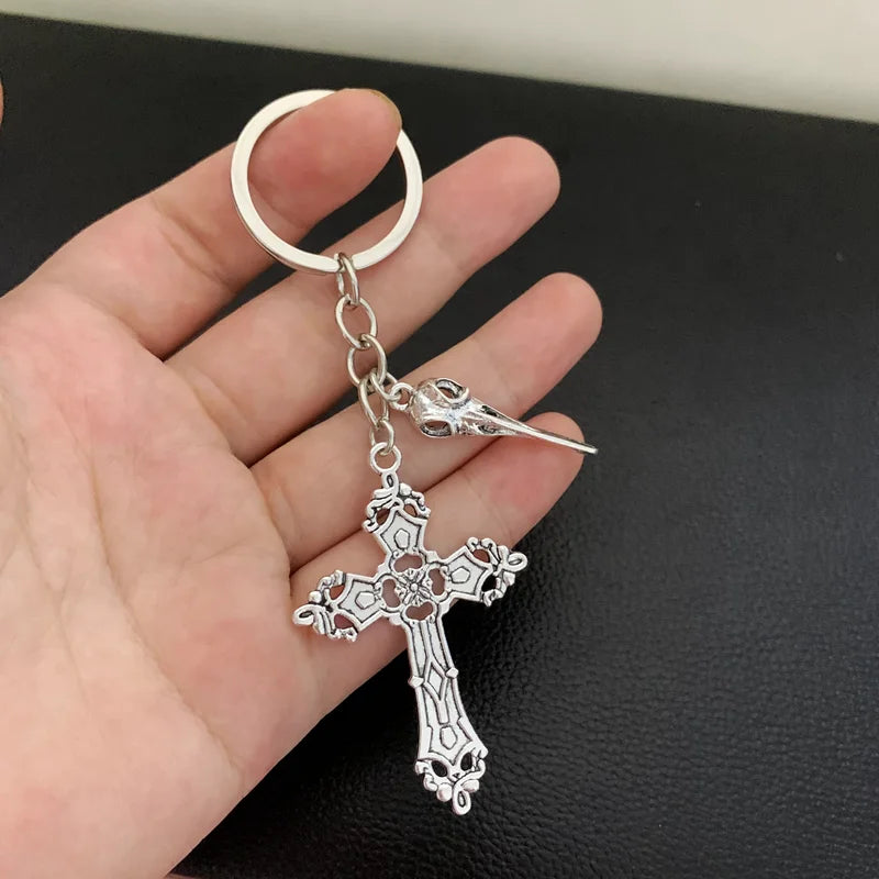 Jesus Cross Keychains Christian Religion Key Chains Fashion Jewelry Accessories Gift 2021 Bag Charm Car Keyring For Men Women