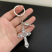 Jesus Cross Keychains Christian Religion Key Chains Fashion Jewelry Accessories Gift 2021 Bag Charm Car Keyring For Men Women