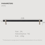Dooroom Brass Furniture Handles T-bar Light Luxury Fashion Black Gold Silve Wardrobe Dresser Cupboard Cabinet Drawer Pulls