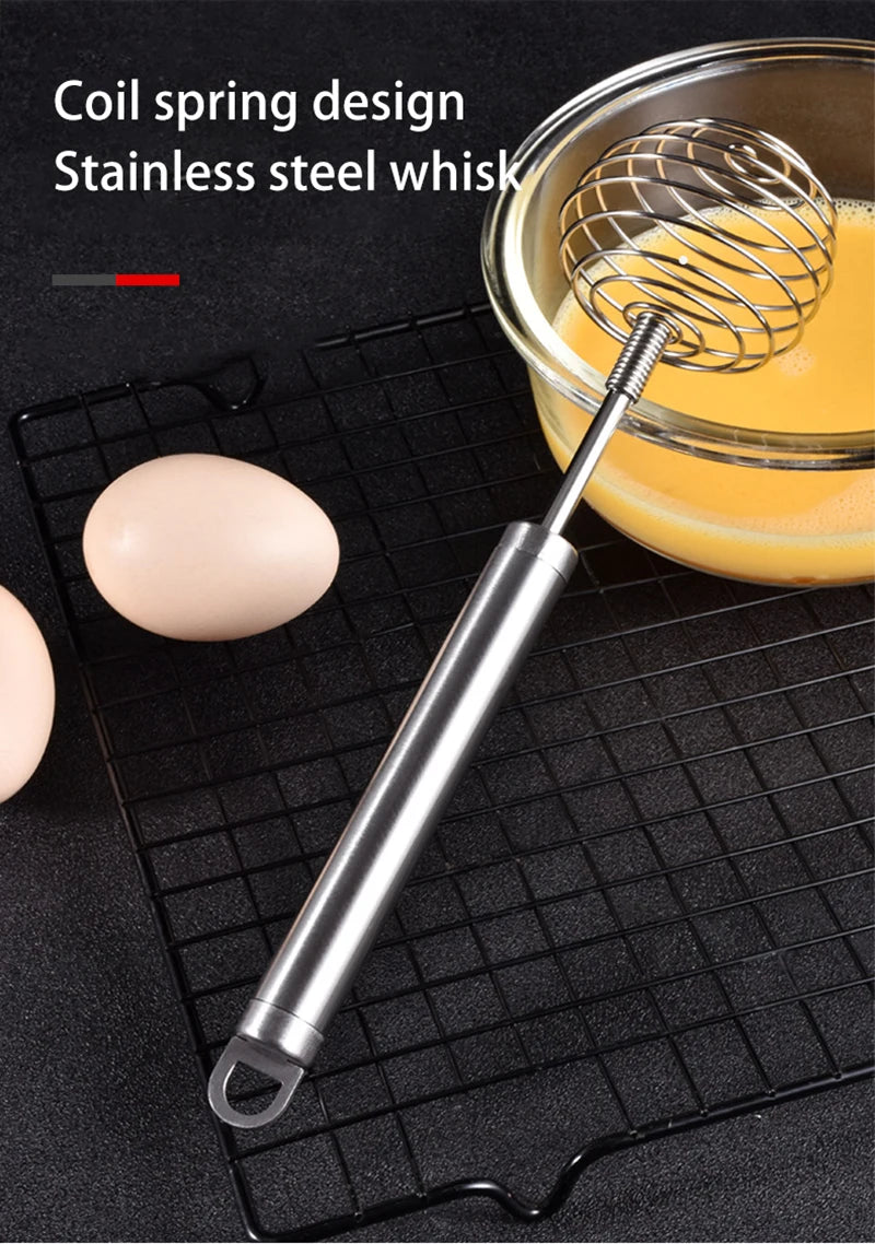 Stainless Steel Spring Coil Hand Whisk