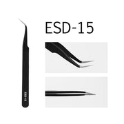 GLAMLASH ESD ST SA Series Anti-static Eyelash Extension Tweezer Curved Lash Tweezer Straight Tip Tweezer Makeup Tool
