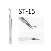 GLAMLASH ESD ST SA Series Anti-static Eyelash Extension Tweezer Curved Lash Tweezer Straight Tip Tweezer Makeup Tool
