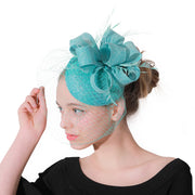 Women's Fascinator Hat Imitation Sinamay Feather Tea Party Pillbox Flower Derby Millinery Church Cocktail Headwear New Design