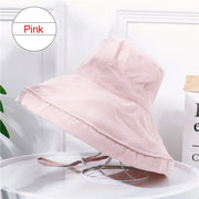 K22 Bucket Hat Fashion All-match Women's Panama Summer Hat Big Brim Sun Hat Double-Sided Fisherman Hat Sun Protection Sun Visor