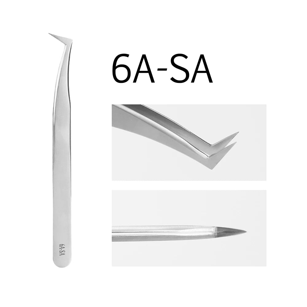 GLAMLASH ESD ST SA Series Anti-static Eyelash Extension Tweezer Curved Lash Tweezer Straight Tip Tweezer Makeup Tool