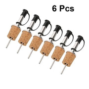 6-Piece Stainless Steel Bottle Pourer Set