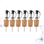 6-Piece Stainless Steel Bottle Pourer Set