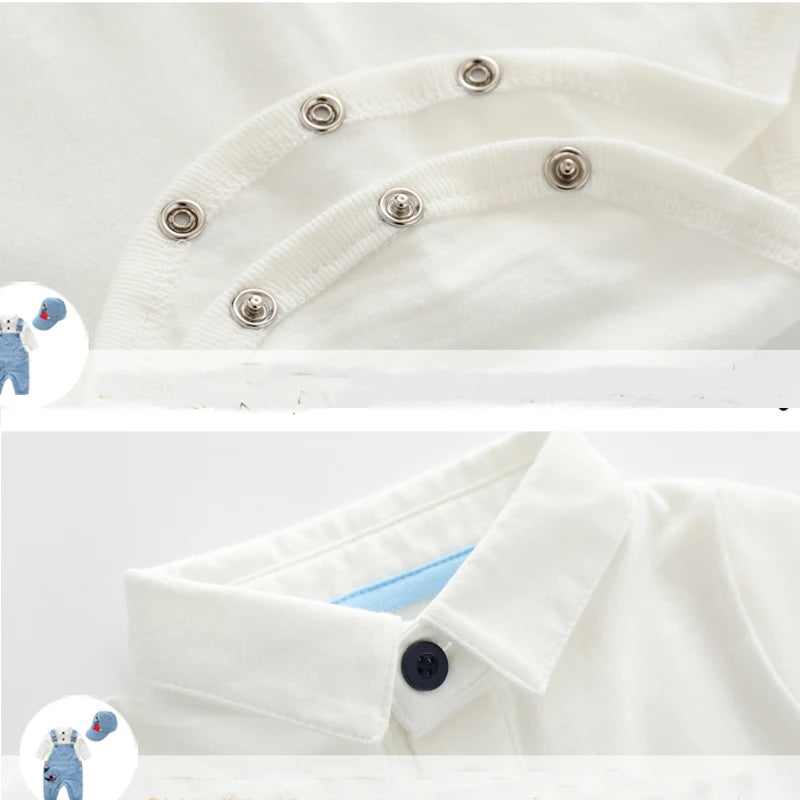 3-Piece Cotton Baby Romper Set