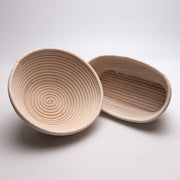 Rattan Bread Proofing Basket with Liner — Selected Round or Oval Size