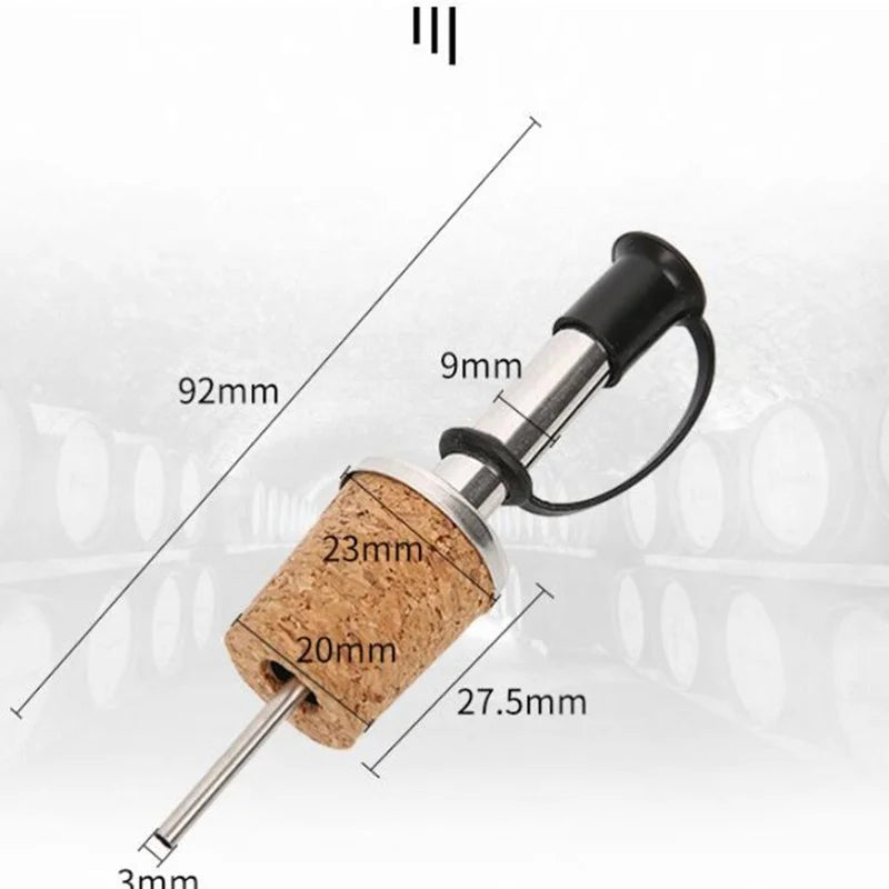6-Piece Stainless Steel Bottle Pourer Set