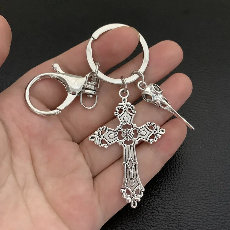Jesus Cross Keychains Christian Religion Key Chains Fashion Jewelry Accessories Gift 2021 Bag Charm Car Keyring For Men Women