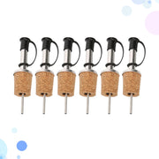 6-Piece Stainless Steel Bottle Pourer Set