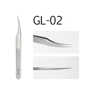 GLAMLASH ESD ST SA Series Anti-static Eyelash Extension Tweezer Curved Lash Tweezer Straight Tip Tweezer Makeup Tool