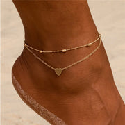 3pcs/set Gold Color Simple Chain Anklets For Women Beach Foot Jewelry Leg Chain Ankle Bracelets Women Accessories