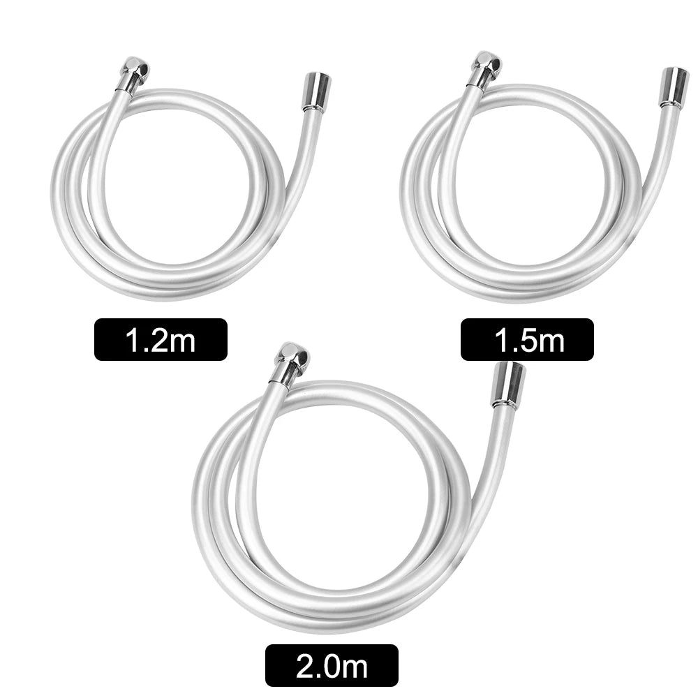 1.2/1.5/2m Flexible  High Pressure GI/2 Universal Interface Bathroom Accessories PVC Handheld Shower Hose