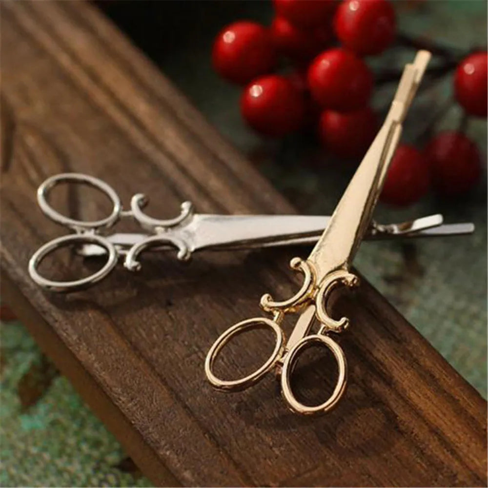Scissors-Shape Hair Clip Barrette