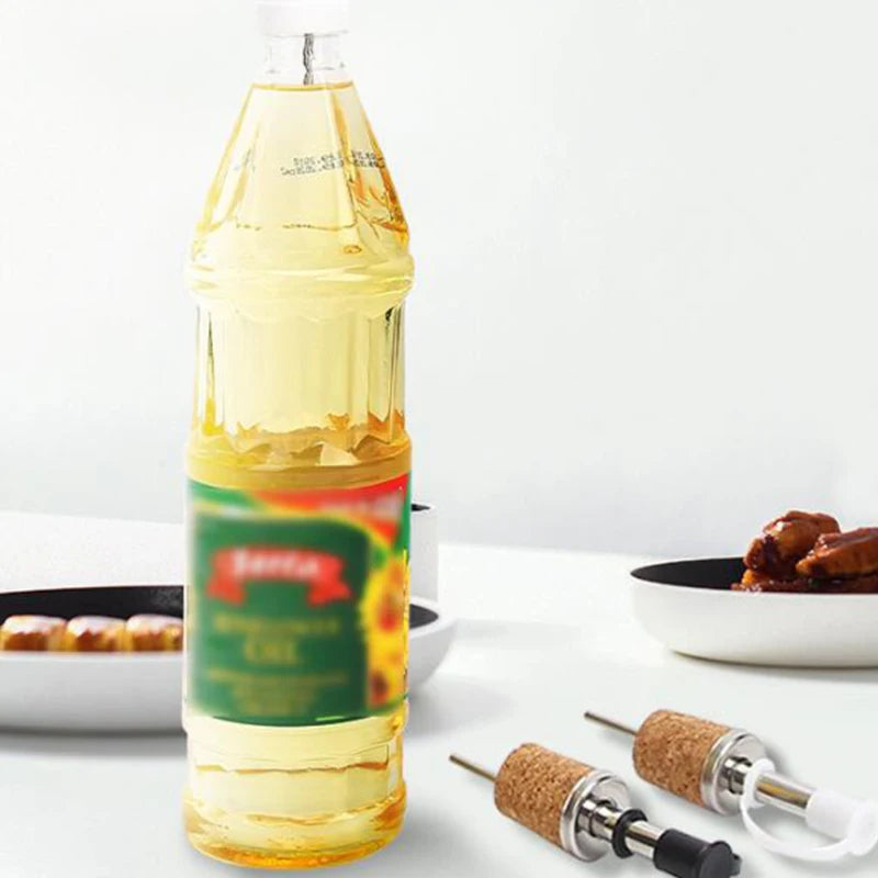 6-Piece Stainless Steel Bottle Pourer Set