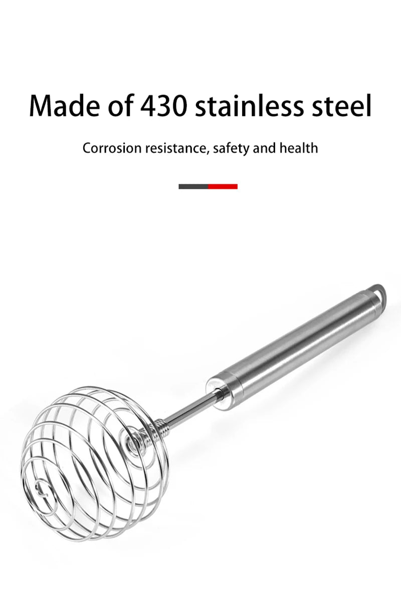 Stainless Steel Spring Coil Hand Whisk