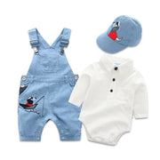 3-Piece Cotton Baby Romper Set