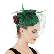 Women's Fascinator Hat Imitation Sinamay Feather Tea Party Pillbox Flower Derby Millinery Church Cocktail Headwear New Design