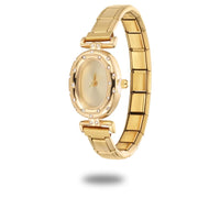 New Vintage Men Women's High Quality Oval Shape Stainless Steel Watch Bracelet Fit 9mm DIY Italian Charm Bangle Jewelry Gifts