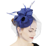 Women's Fascinator Hat Imitation Sinamay Feather Tea Party Pillbox Flower Derby Millinery Church Cocktail Headwear New Design