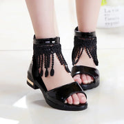 Girl Shoes Sandalias Kid Shoe Kid Sandal Summer New Fashion Girls Princess Shoe Soft Sole Roman Shoes Student Sandals for Girls