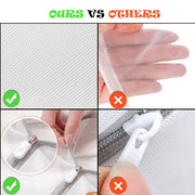 Polyester Mesh Zipper Laundry Bag — Single Size or 4-Piece Set