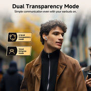 QCY MeloBuds Pro ANC Wireless Earphones Bluetooth 5.3 Hi-Res Audio with LDAC Earbuds 46dB Active Noise Cancellation Headphones