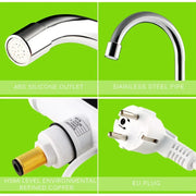 Electric Kitchen Water Heater Tap Instant Hot Water Faucet Heater Cold Heating Faucet Tankless Instantaneous Water Heater
