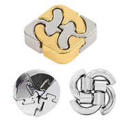 Variety Metal Puzzles Brain Teasers 3PCS Set IQ Logic Test Disentanglement for Mind Challenge Educational Toys Kids Adults