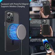 Matte Translucent Phone Case For IPhone 17 Air 16e 15 16 14 13 12 11 Pro Max Plus Magnetic Case Magsafe Wireless Charging Cover