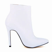 Faux Fur Stiletto Ankle Boots