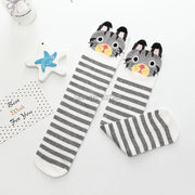 Spring Autumn Girls Cotton Ankle Short Lovely Stockings Cartoon Unicorn Kids Child Knee High Socks Infant Baby Over Knee Socks