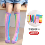 Spring Autumn Girls Cotton Ankle Short Lovely Stockings Cartoon Unicorn Kids Child Knee High Socks Infant Baby Over Knee Socks