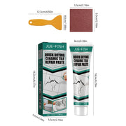 Quick Drying Ceramic Tile Repair Paste Waterproof Crack Filler Adhesive For Bathroom Kitchen Porcelain Marble Bathtub Toilet Kit