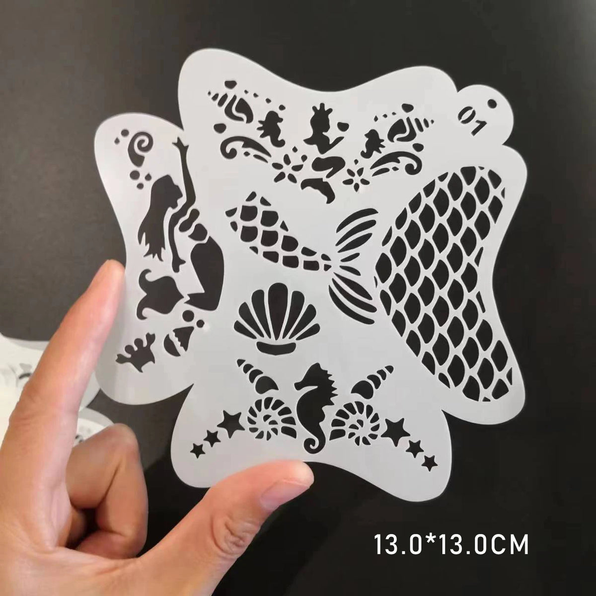 10 Pcs Children Stencils Face Painting Washable Body FaceTattoo Spray Painting DIY Template For Kids 13*13cm Holiday Decorations