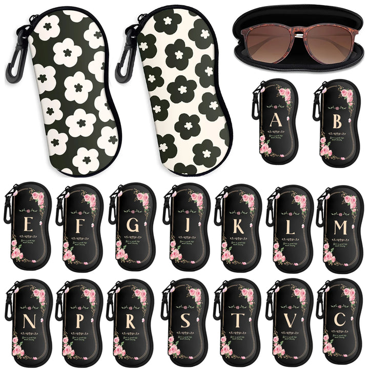 Neoprene Zipper Eyeglasses Pouch — Selected Print