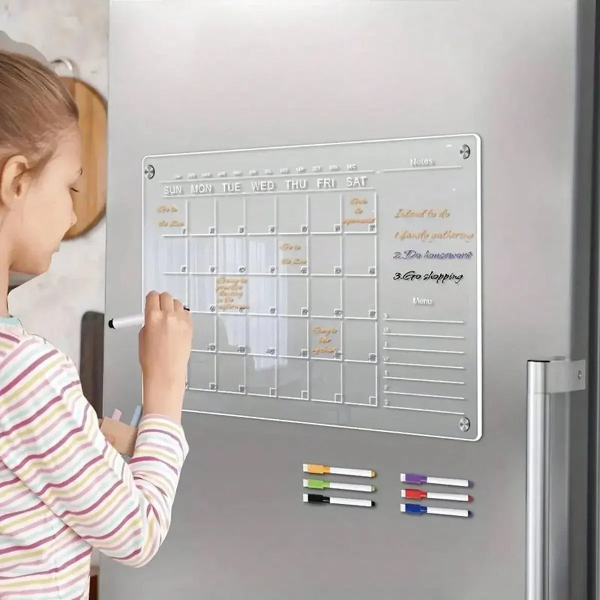 Reusable Magnetic Monthly Planner Board