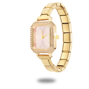 Fashion Luxury DIY 9MM Charm Stainless Steel Shiny Round Square Watch Bracelet Bangle High Quality Y2K Watch Head Christmas Gift