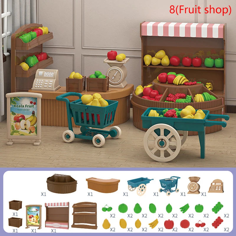 1:12 Dollhouse Miniture Furniture Dolls Household Items Girl DIY Role Play Toy Decoration Accessories[S15][S15]