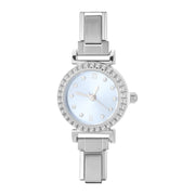 Fashion Luxury DIY 9MM Charm Stainless Steel Shiny Round Square Watch Bracelet Bangle High Quality Y2K Watch Head Christmas Gift