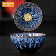 Peacock-Pattern Ceramic Teacup — Approximately 140 mL, 1 Piece