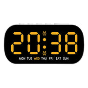 Digital Alarm Clock USB Powered Temperature Date Week Dual Alarm Night Mode Snooze Clock 5 Levels of Brightness 12/24H LED Clock